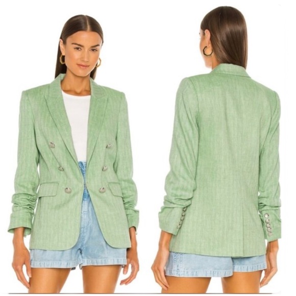 Veronica Beard Beacon Blazer Green 0 - Picture 2 of 11
